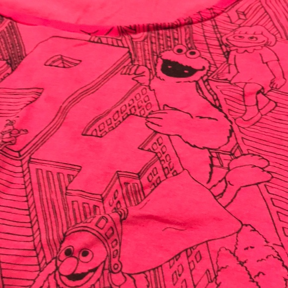 Pink American Apparel Sesame Street Crop Top - Picture 4 of 4